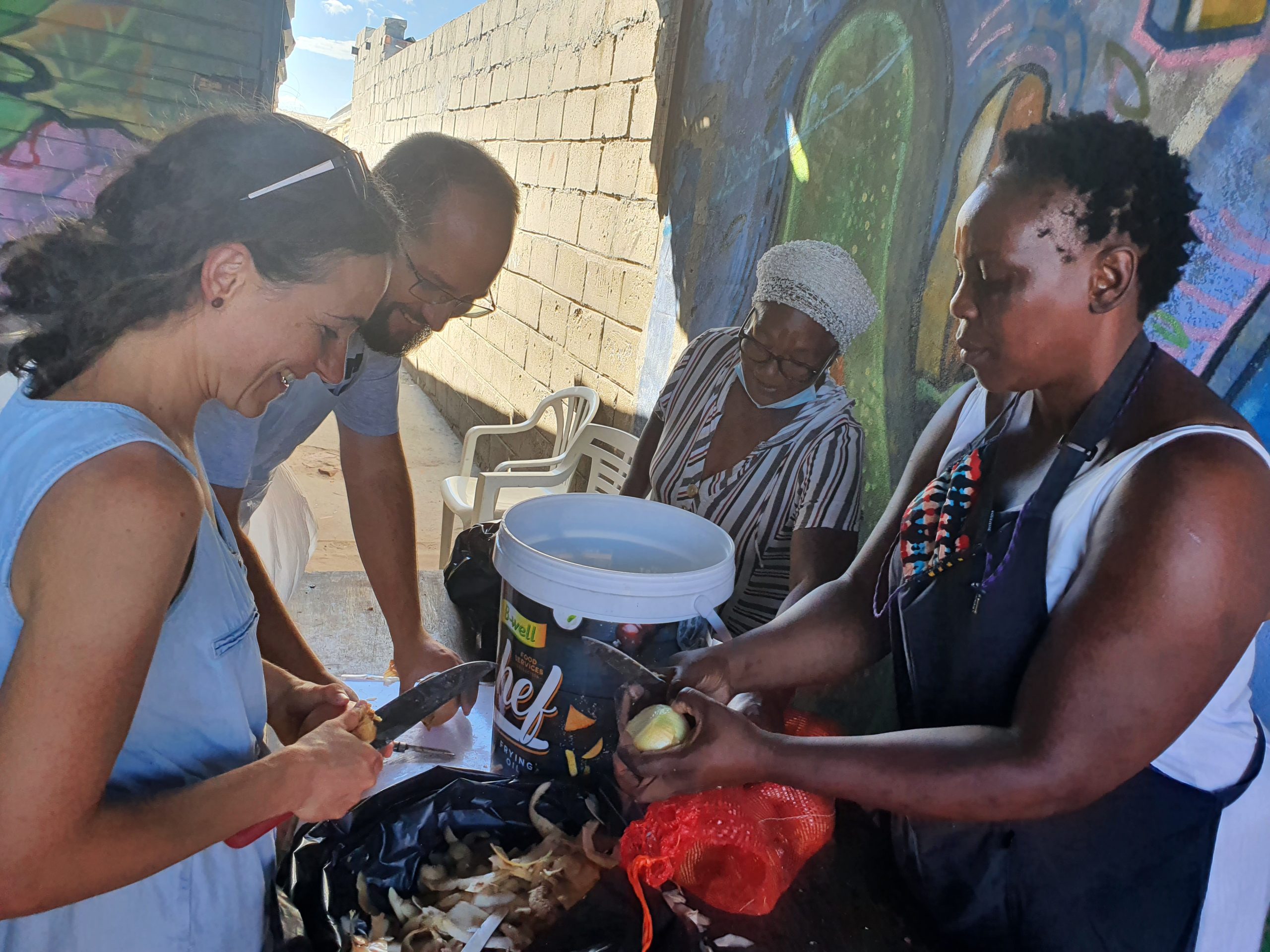Cooking together at Cryslin's with the Learning Seeds Network